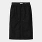 Carhartt Wip W' Double Knee Skirt FW24 in Schwarz/rinsed