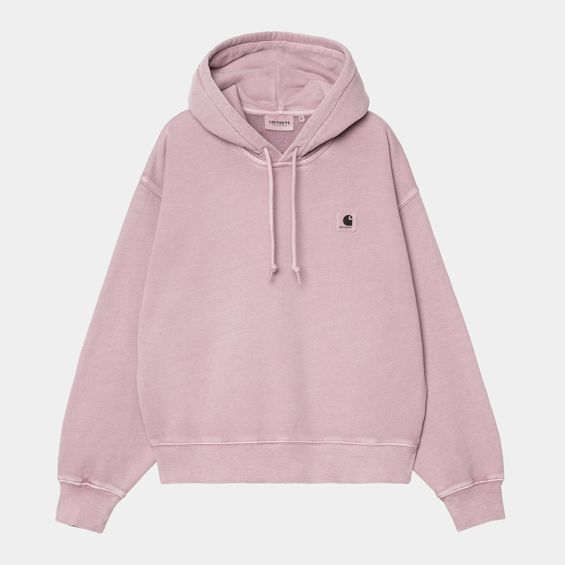 CARHARTT WIP W' Hooded Nelson Sweat in Hortensia/garment dyed