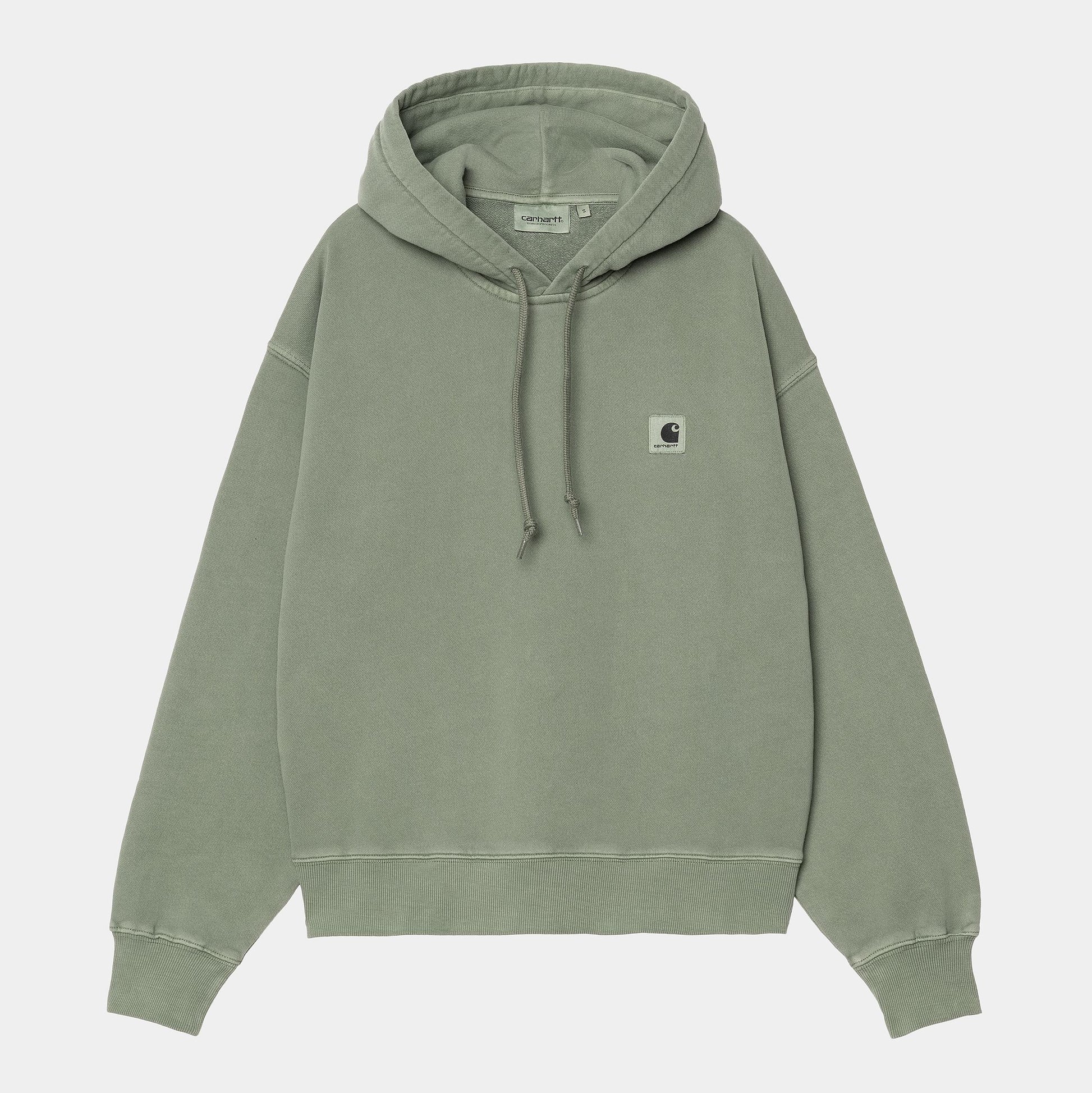 CARHARTT WIP W' Hooded Nelson Sweat in Park/garment dyed