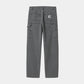 Carhartt WIP W' Pierce Pant Straight Maverick Denim in Schwarz/stone bleached