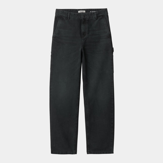 Carhartt WIP W' Pierce Pant Straight Pre Summer 2025 in Schwarz/stone canvas