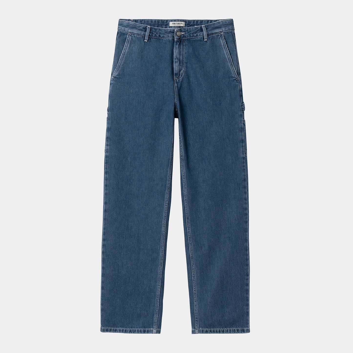 Carhartt WIP W' Pierce Pant Straight Maverick Denim in Blue Stone Washed