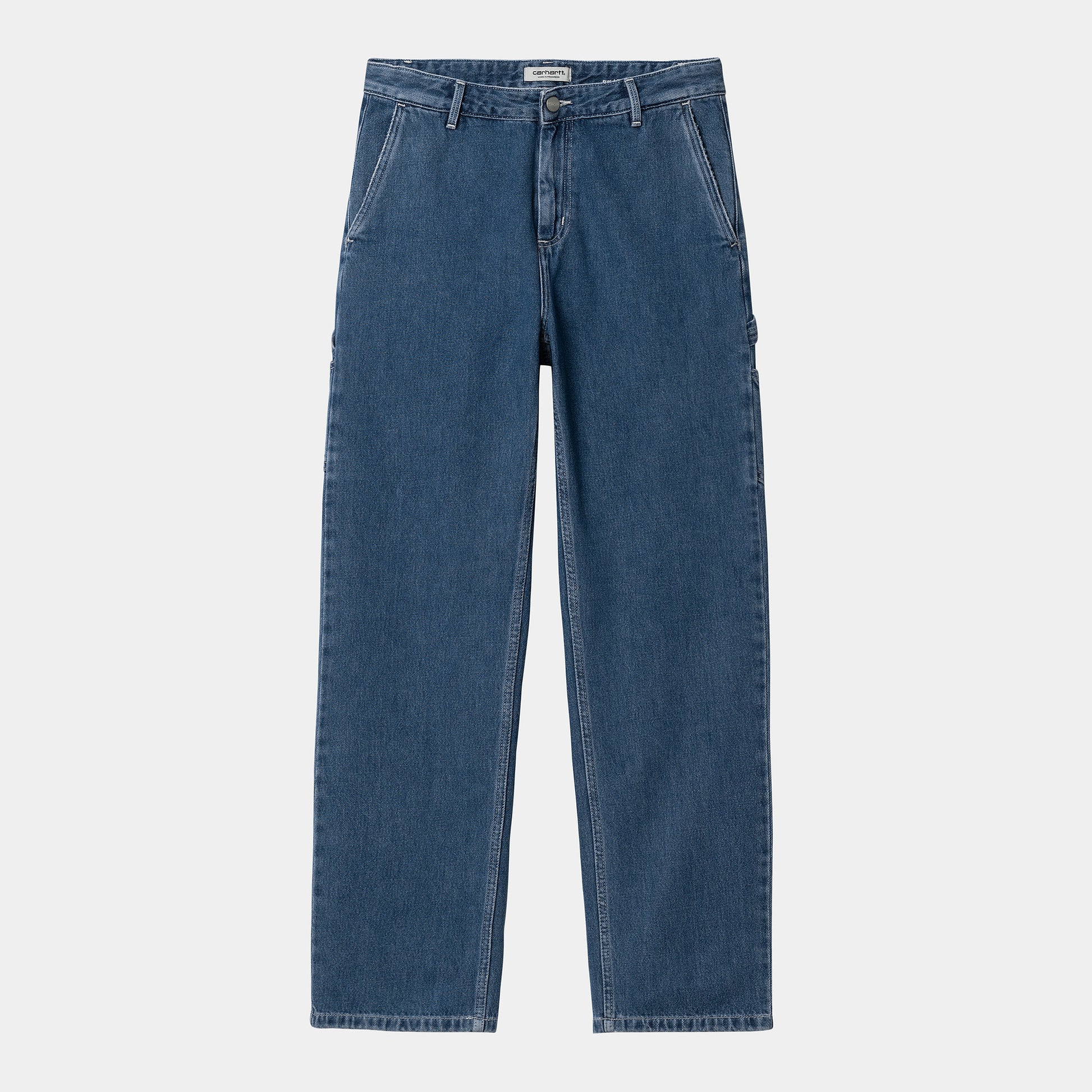 Carhartt WIP W' Pierce Pant Straight Maverick Denim in Blue Stone Washed