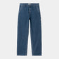 Carhartt WIP W' Pierce Pant Straight Maverick Denim in Blue Stone Washed