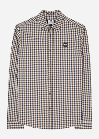 Weekend Offender LISBON LS Shirt in MID HOUSE CHECK