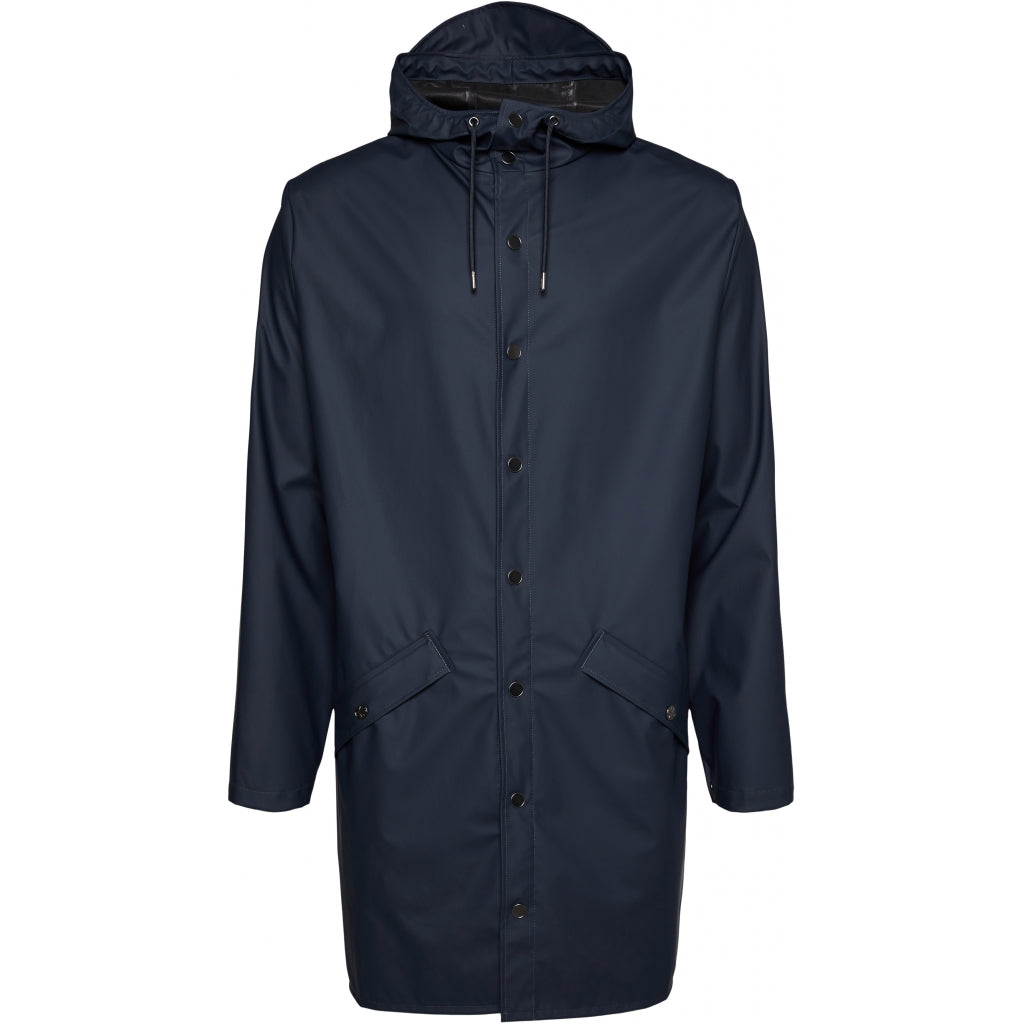 Rains-Long Jacket Regenjacke Unisex in 47 Navy