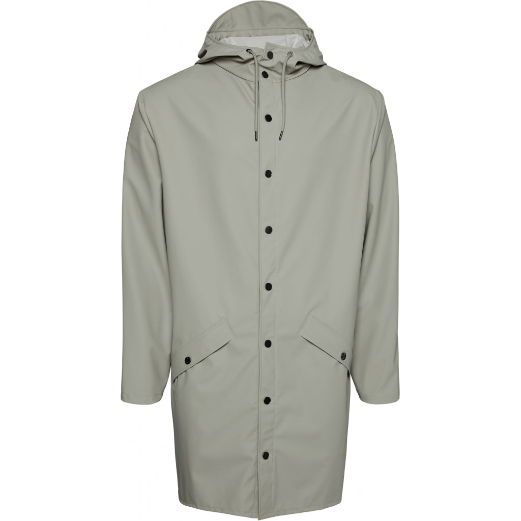 Rains-Long Jacket Regenjacke Unisex in 80 Cement
