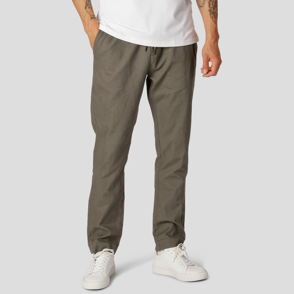 Clean Cut Copenhagen Barcelona Cotton / Linen Pants in DustyGreen