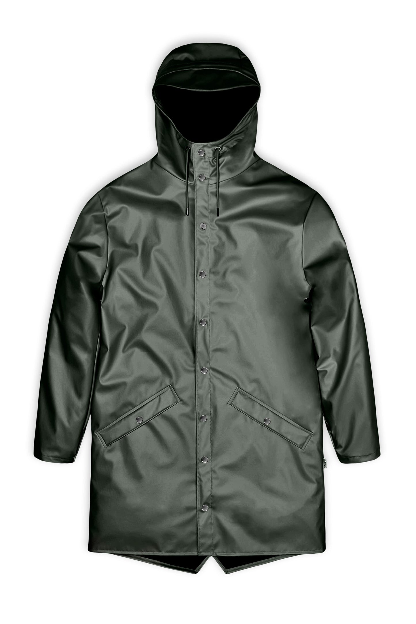 Rains-Long Jacket Regenjacke Unisex in 60 Silver Pine
