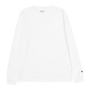 Carhartt WIP   L/S Base T-Shirt White / Black