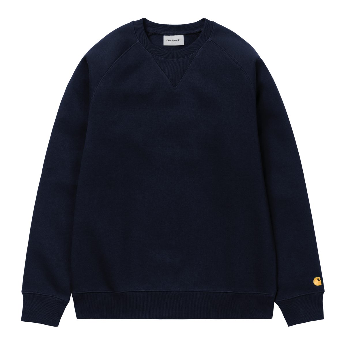 Carhartt WIP Chase Sweat in Dark Navy/Gold