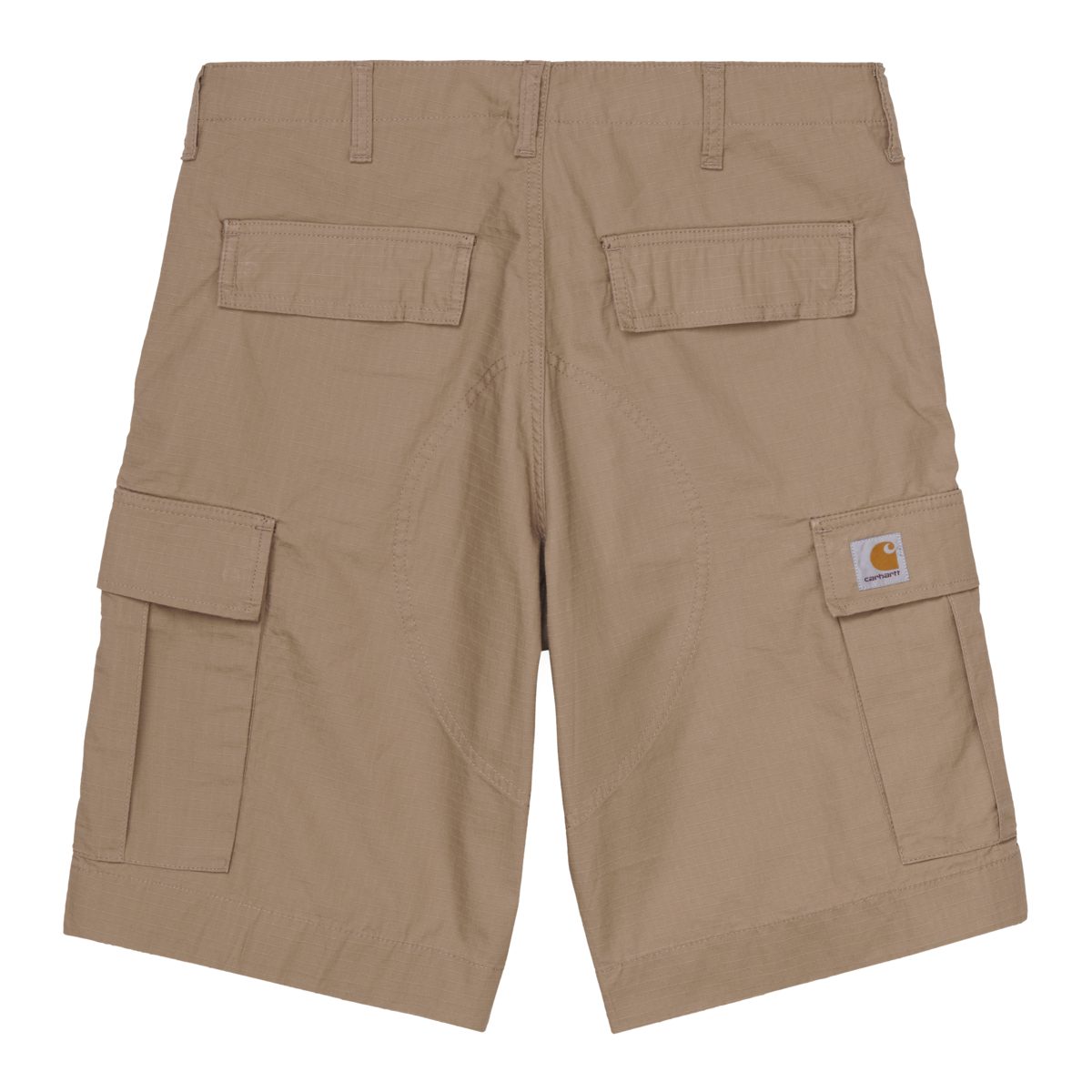 Cargo Shorts in farbe dunkelbeige mit zwei Seitentaschen und zwei Hintertaschen von Carhartt WIP.