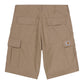 Cargo Shorts in farbe dunkelbeige mit zwei Seitentaschen und zwei Hintertaschen von Carhartt WIP.