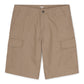 Cargo Shorts in farbe dunkelbeige mit zwei Seitentaschen und zwei Vordertaschen von Carhartt WIP.