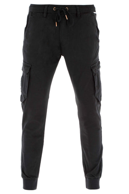 Reell Reflex Rib Cargo Jogger Pant in Schwarz