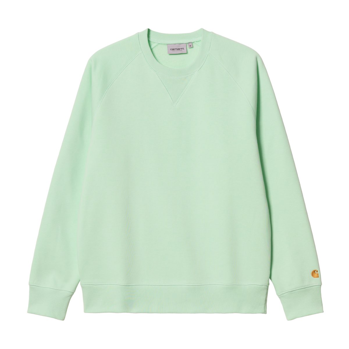 Carhartt WIP Chase Sweat in Pale Spearmint/Gold