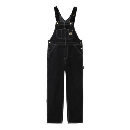 Carhartt WIP Bib Overall stone washed in Black Stone washed