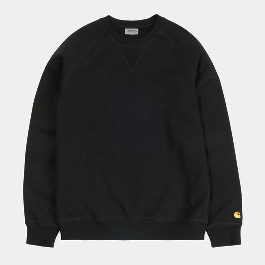 Carhartt WIP Chase Sweat in Schwarz/Gold