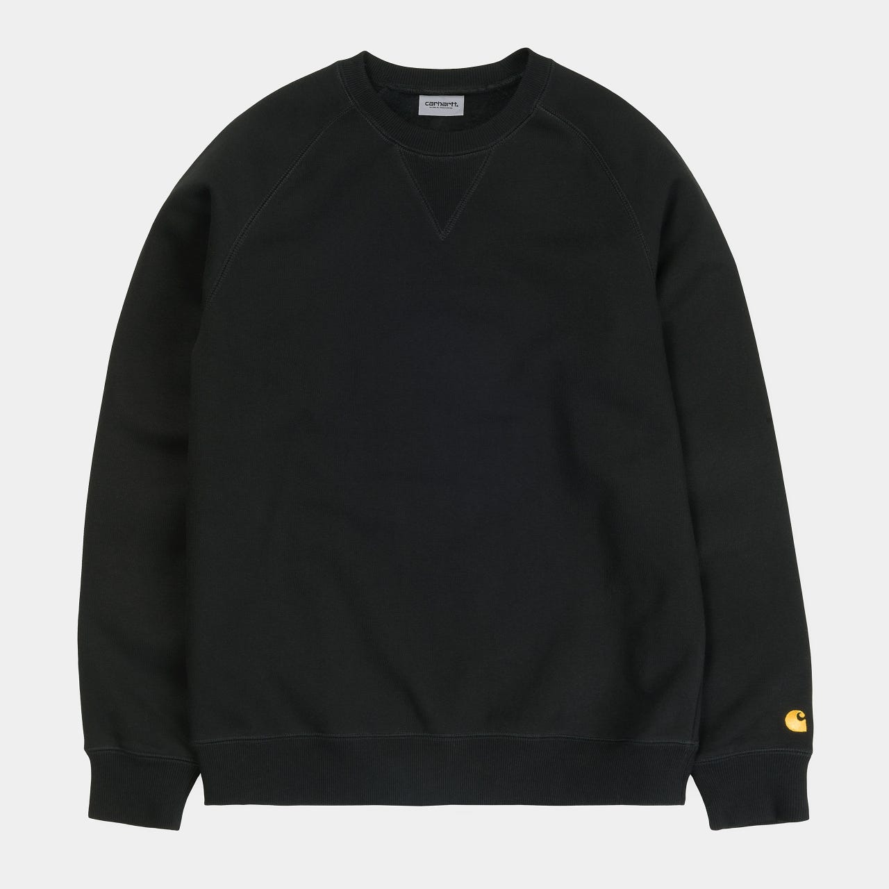 Carhartt WIP Chase Sweat in Schwarz/Gold