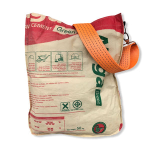 Beadbags Universal Trage- Einkaufstasche aus recycelten Zementsack mit Hochseegurt TJ77