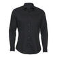 CLEAN CUT COPENHAGEN LONDONSTRETCHNANOSHIRT L/S in Schwarz