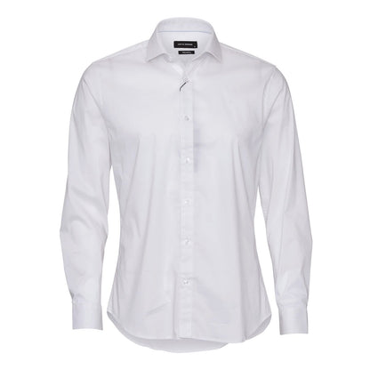 CLEAN CUT COPENHAGEN LONDONSTRETCHNANOSHIRT L/S in Weiß