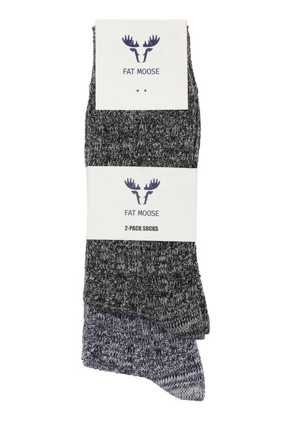 Fat Moose FM Socks 2 pack in Combo 1
