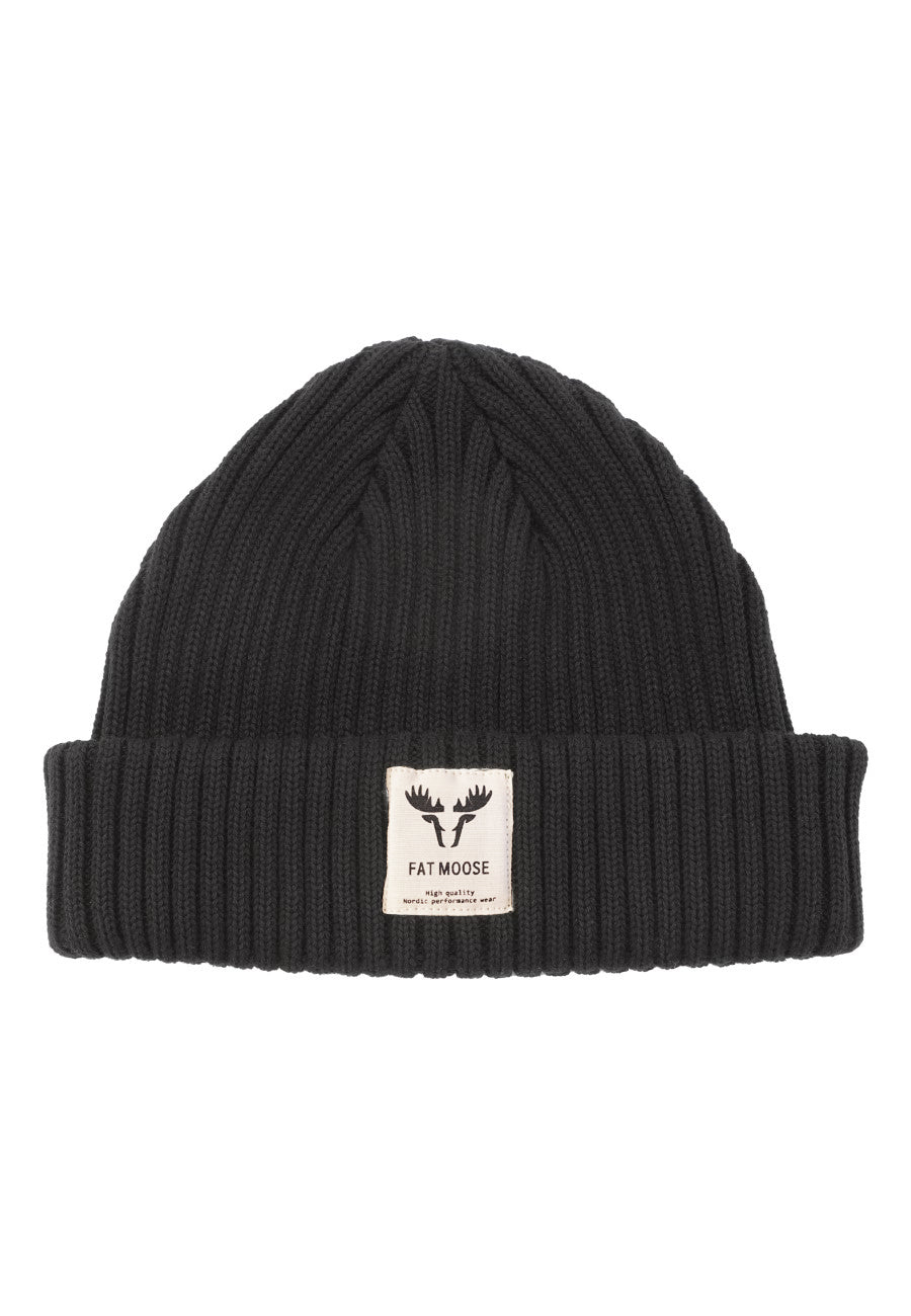 Fat Moose Fat Beanie in Schwarz