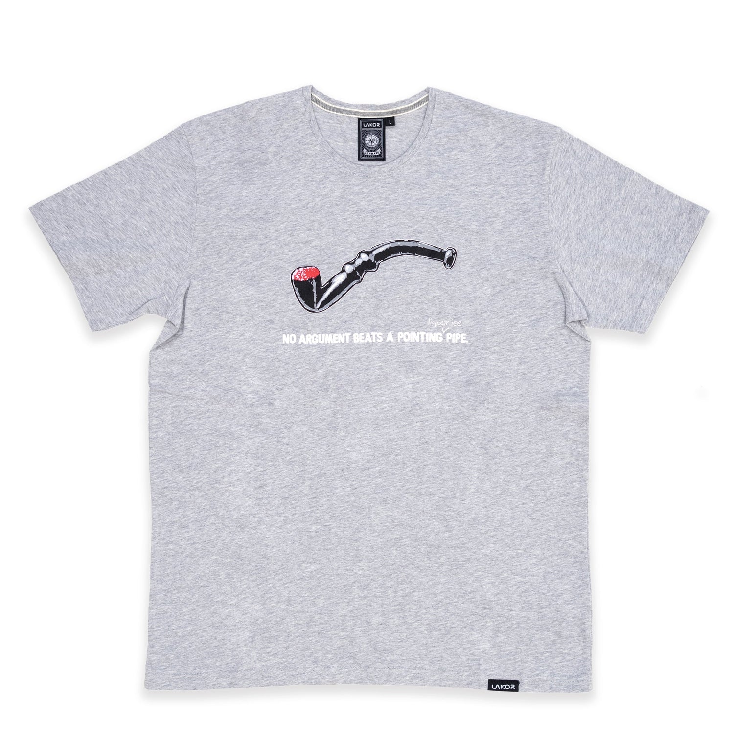 Lakor Lakridspipe Tee in Grey Melange