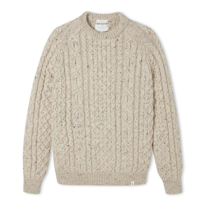 Peregrine Men Hudson Aran jumper in Skiddaw