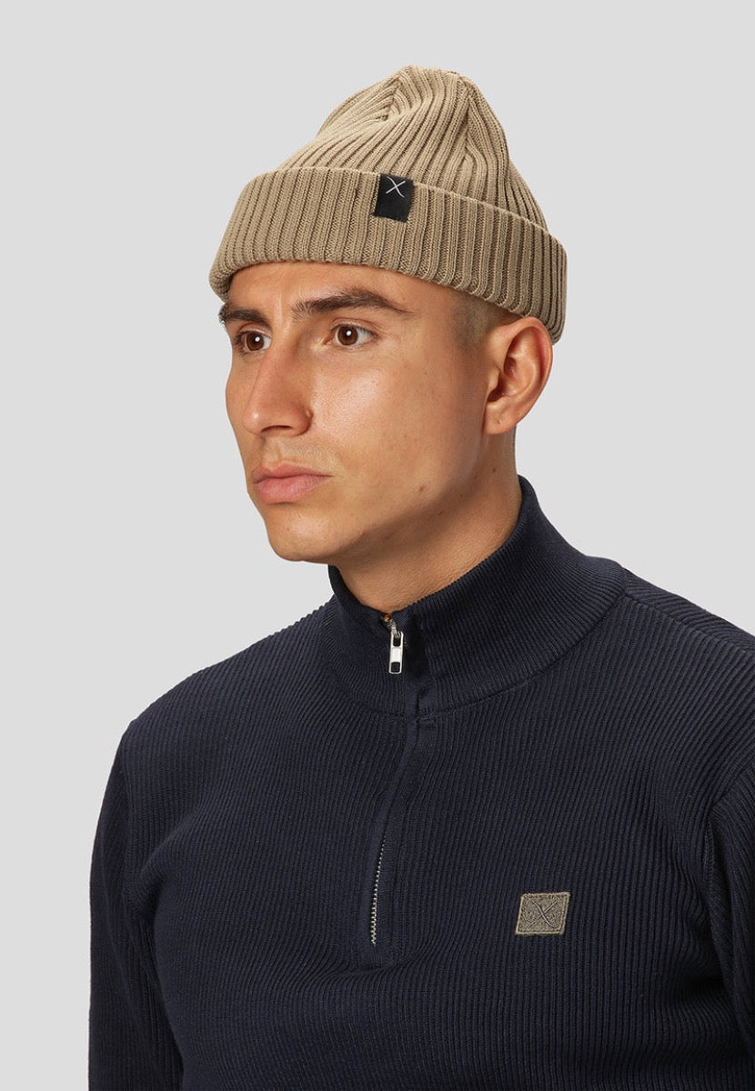 Beanie im Fischermützen Design von Clean Cut Copenhagen in farbe Khaki.