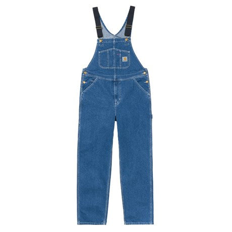 Carhartt WIP Bib Overall stone washed in Blue Stone washed