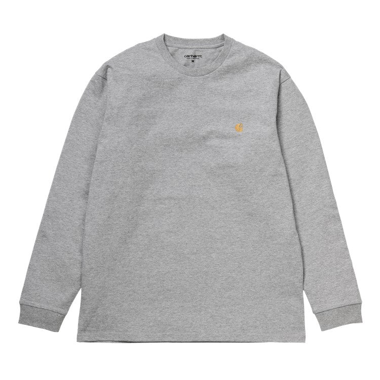 Carhartt WIP L/S Chase T-Shirt in Grey Heather