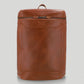 Buckle & Seam Leder Rucksack Siwa Dots in Cognac