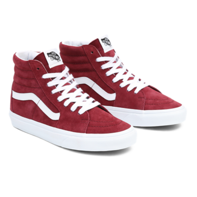 Vans top maroon suede