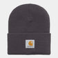 Carhartt Acrylic Watch Hat mit Carhartt Logo vorne drauf in Dunkelgrau.