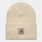 Carhartt Acrylic Watch Hat mit Carhartt Logo vorne drauf in Beige hell.