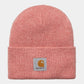 Carhartt WIP Acrylic Watch Hat Heather in Misty Blush Heather