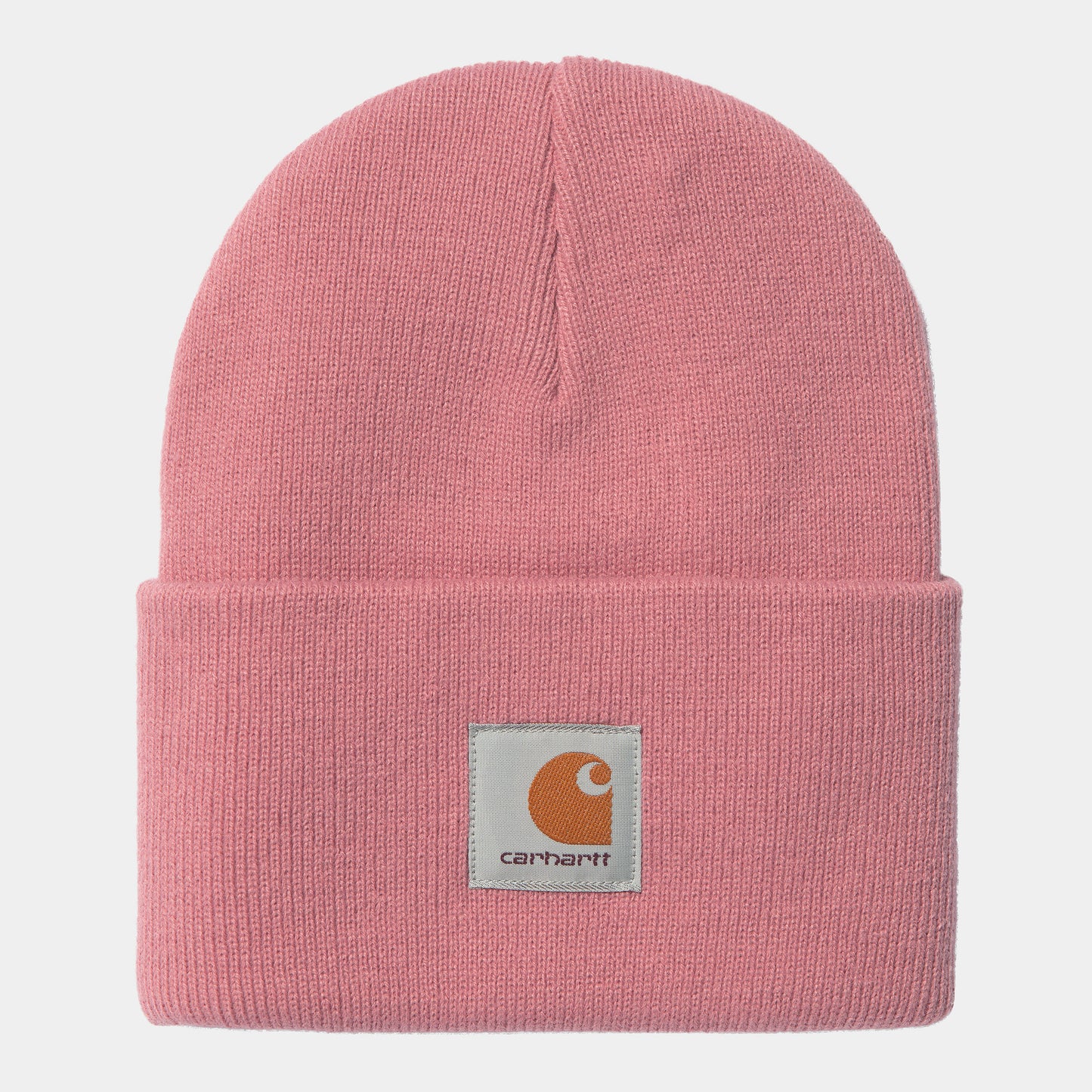 Carhartt Acrylic Watch Hat mit Carhartt Logo vorne drauf in Pink.