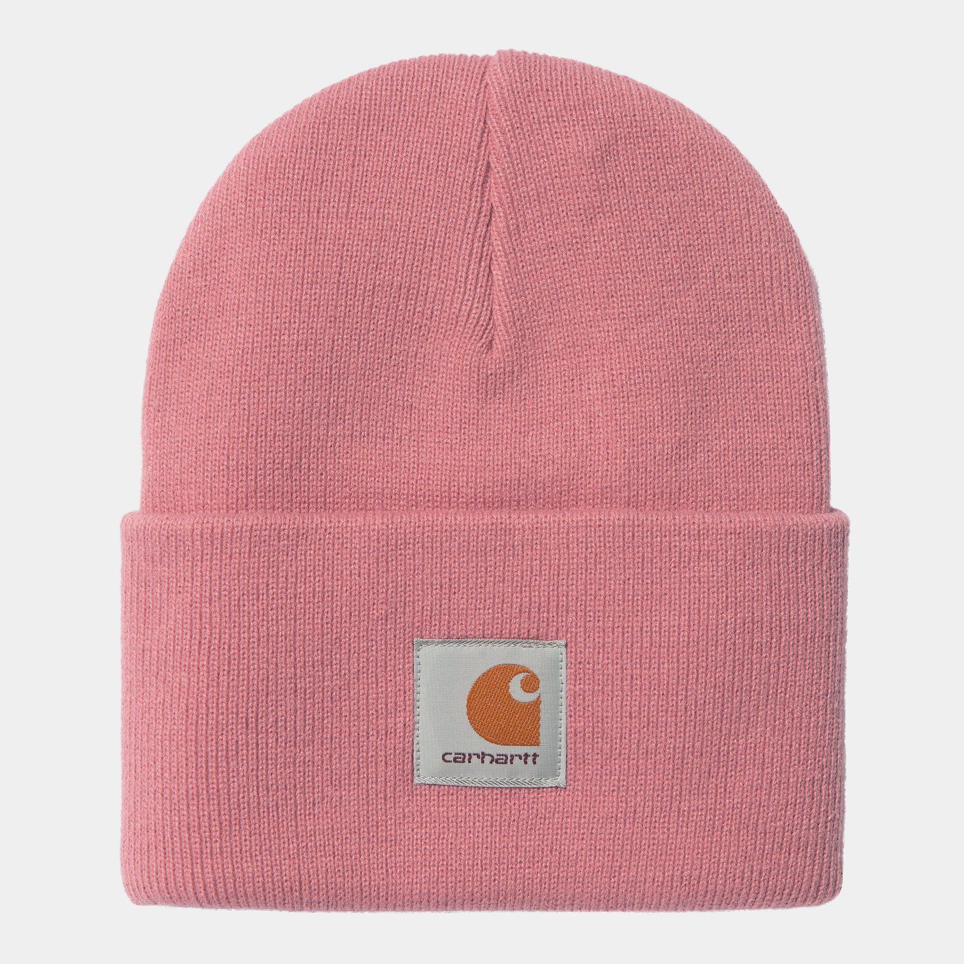Carhartt Acrylic Watch Hat mit Carhartt Logo vorne drauf in Pink.