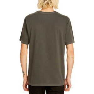 Volcom T-Shirt Solid Stone mit kleiner Volcom Stickerei im Brustbereich in Schwarz.