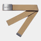 Carhartt WIP Clip Belt Chrome in Dusty H Brown