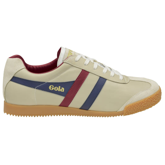 Gola Harrier Leather in Weiß/Dunkelblau/Rot