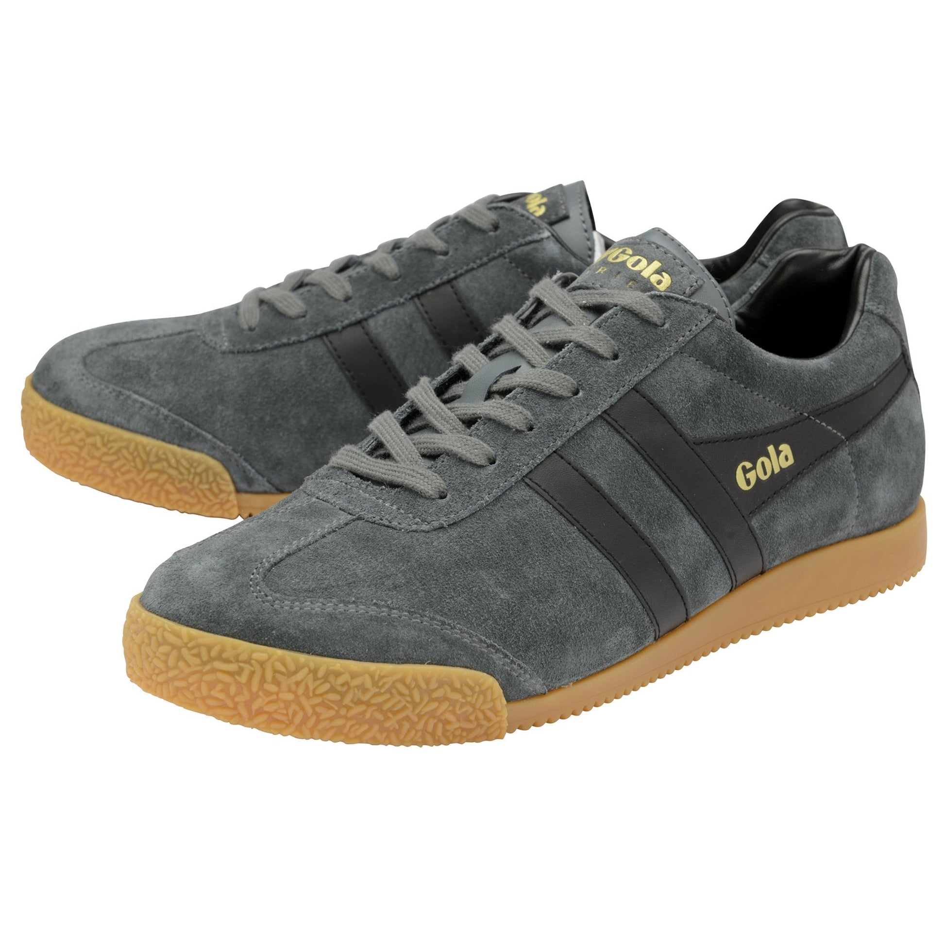 Gola Harrier Suede Ladies in graphite/Schwarz