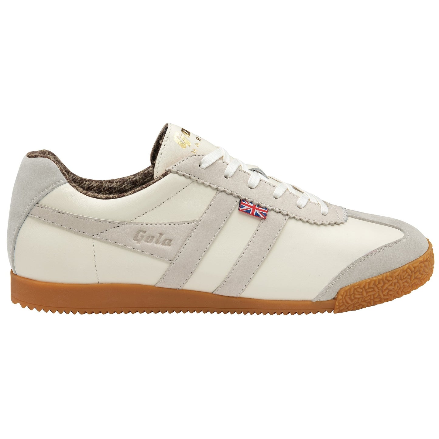 Gola Made in England – 1905 Herren Harrier Tweed Sneaker in offwhite