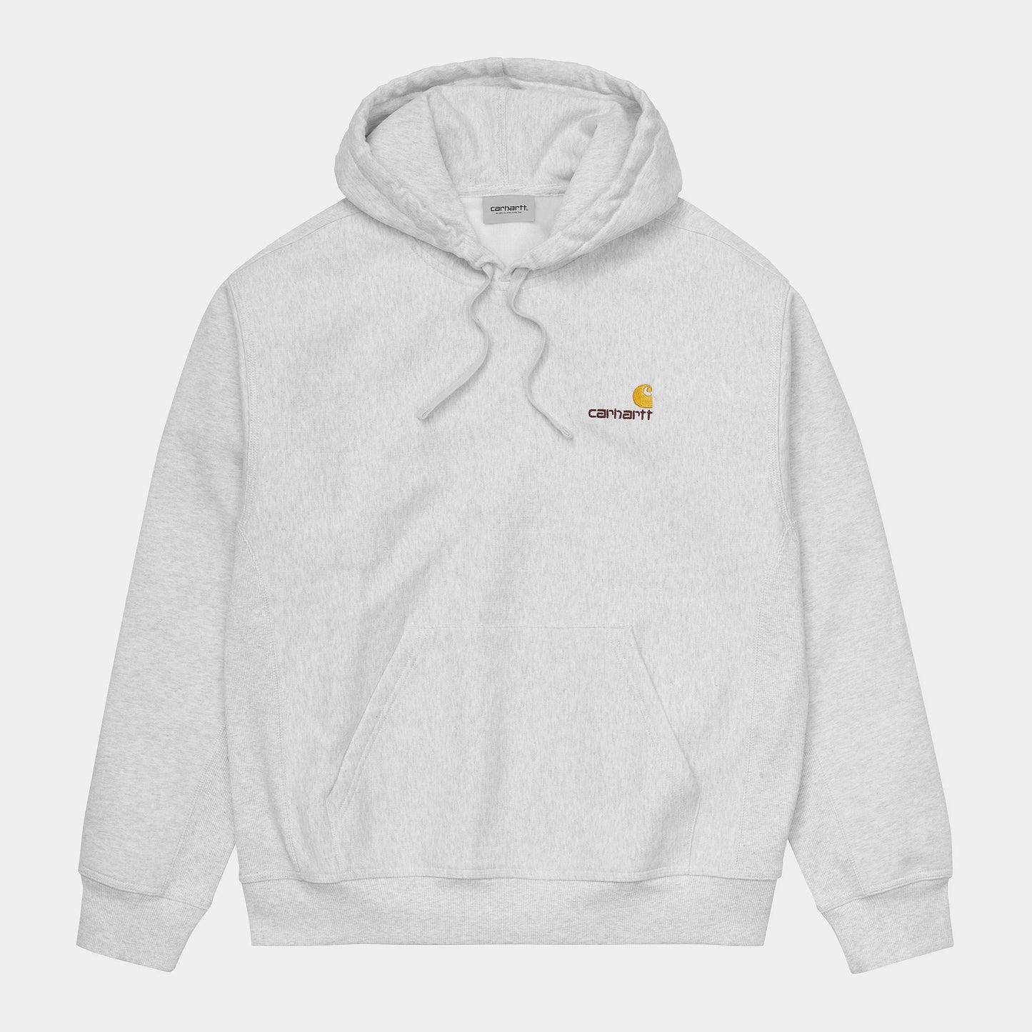 Carhartt WIP Hooded American Script Sweat in Ash Heather