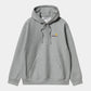 Carhartt WIP Hooded American Script Sweat in Grey Heather