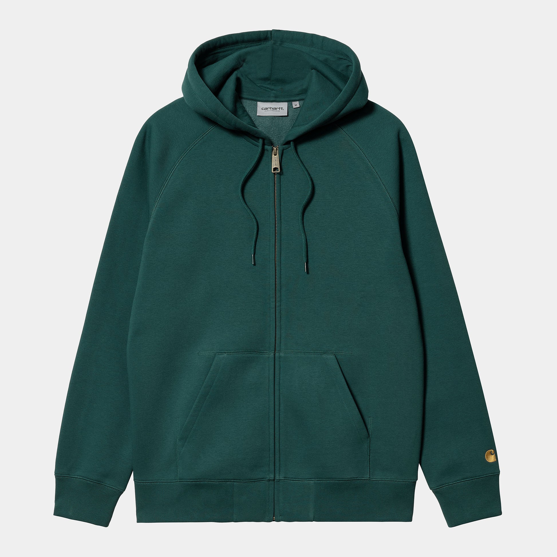 Carhartt WIP Hooded Chase Jacket in Botanic/Gold