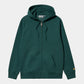 Carhartt WIP Hooded Chase Jacket in Botanic/Gold