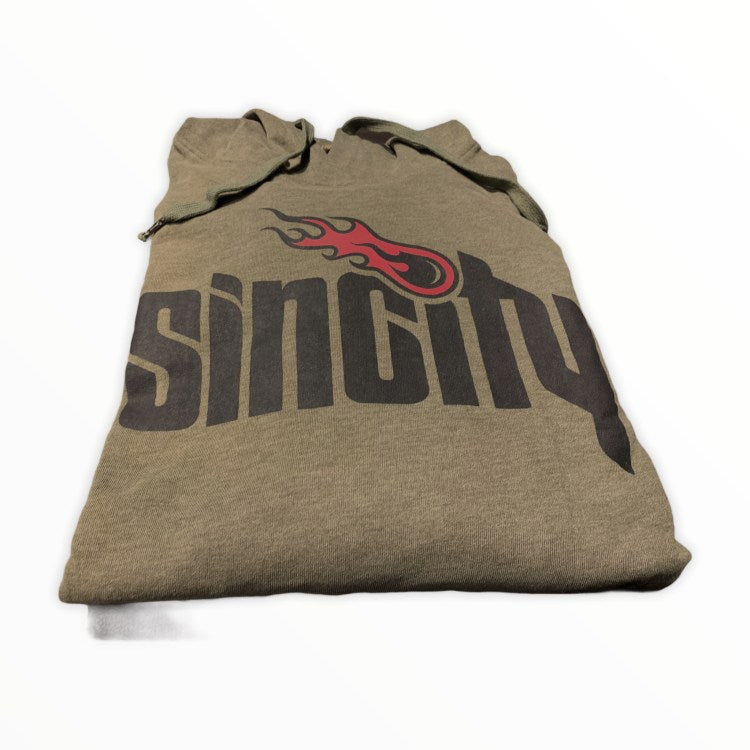 Sincity Logo Hood in heather oliv